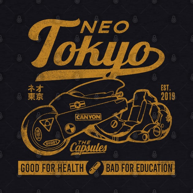 Neo Tokyo Kaneda Bike The Capsules Biker Gang by VerydudeShirt